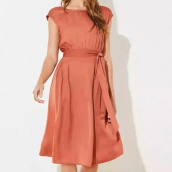 strapless open back dress Ann Taylor LOFT Flattering Shirttail Tank Summer Dress Lovely Burning – JNL  Trading main image 1